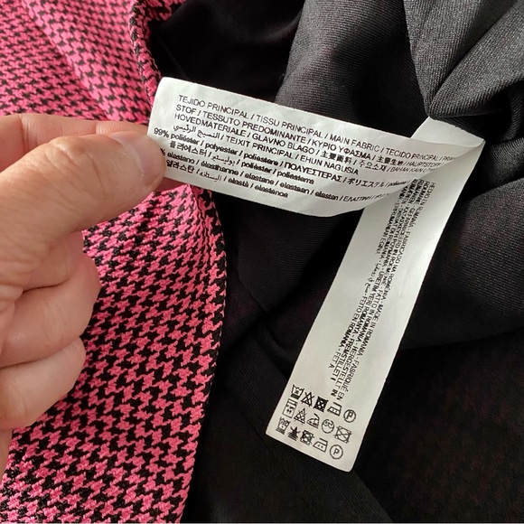 Zara Barbie Hot Pink Houndstooth Blazer Dress NWT! - Picture 11 of 14